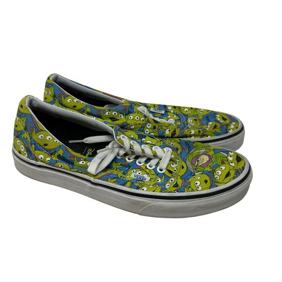 Vans X Disney Pixar Toy Story Alien Sneakers Womens Sz 10 Glow In The Dark - Picture 1 of 7